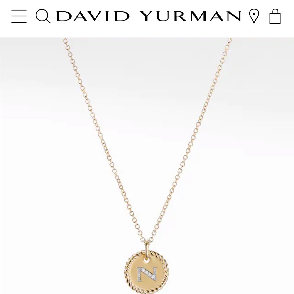 ISO David Yurman Initial “N” Necklace